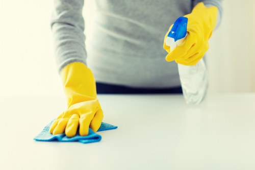 Accessible carpet cleaning website illustration for Cubitt Town