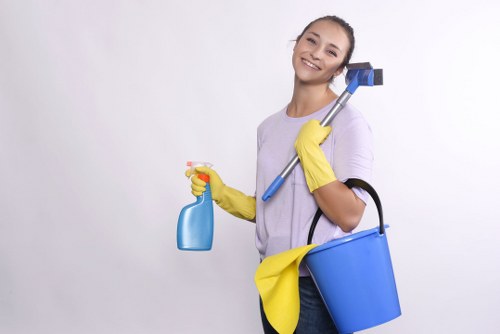 Sorting reusable cleaning materials and recyclable packaging in East London